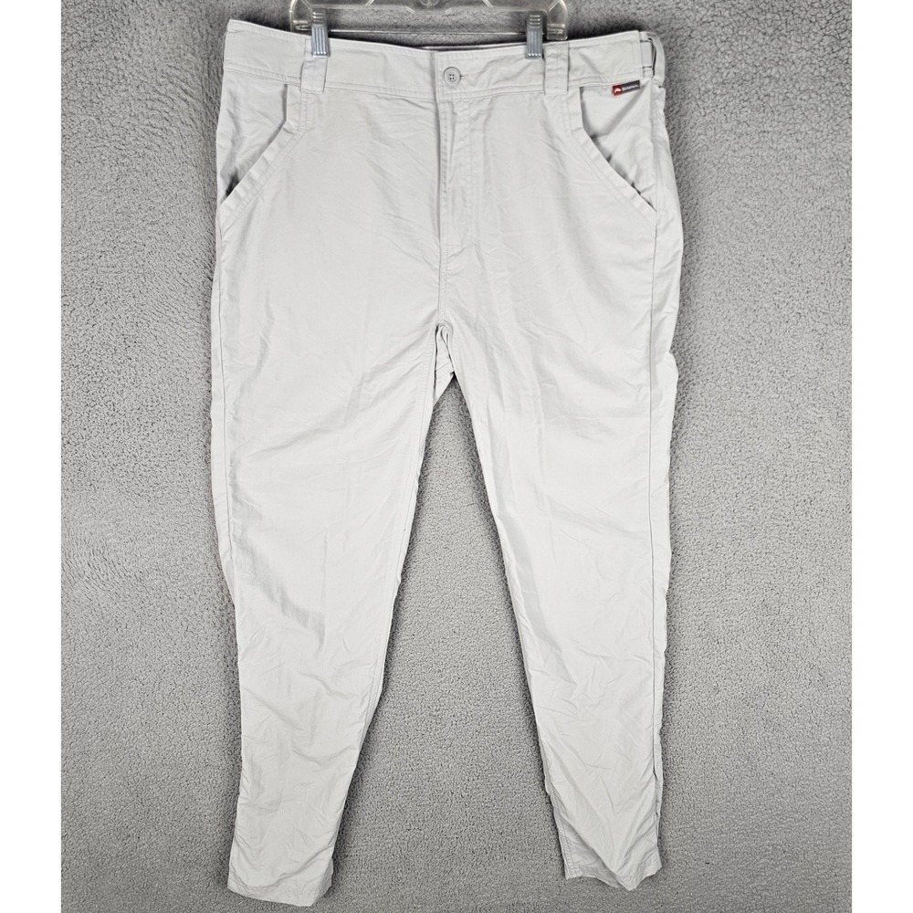 Simms Fishing Pants Mens Large Gray Superlight Technical Outdoor Hiking Trousers
